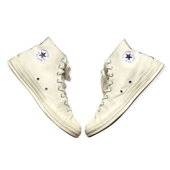 🔃Comme Des Garcons White Converse Chuck Taylor Sneakers - Picture 8 of 10